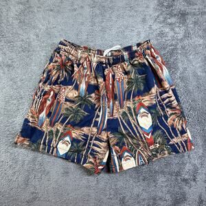 Vintage Hawaii Surfboard AOP Print Beach Shorts 90s USA Rainbows Surf Mens S